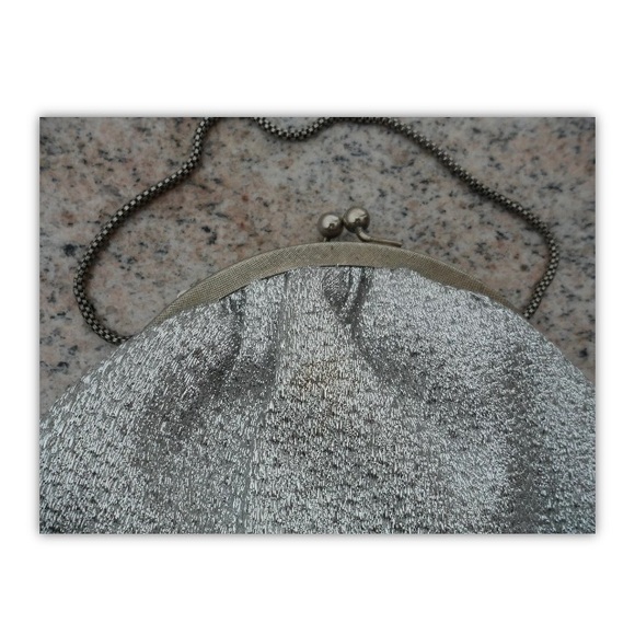 Du Val Silver Evening Hand Chain Bag Clasp Purse Hong Kong Du-Val Retro Vintage - Picture 7 of 8